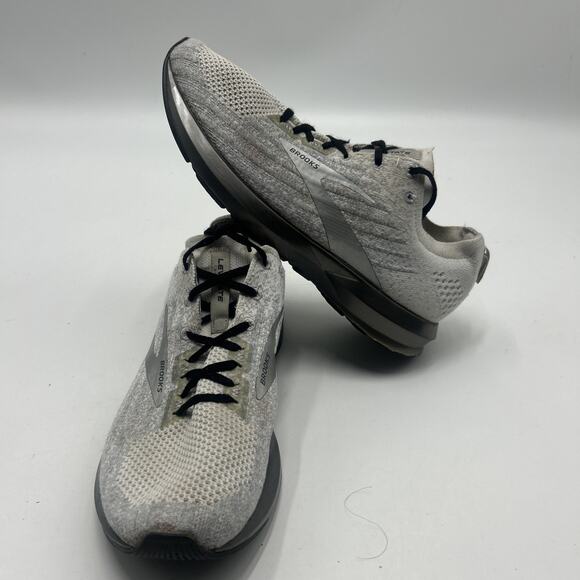 Brooks Shoes - Brooks Levitate 3 Running Shoes White/Silver Men's Size 10